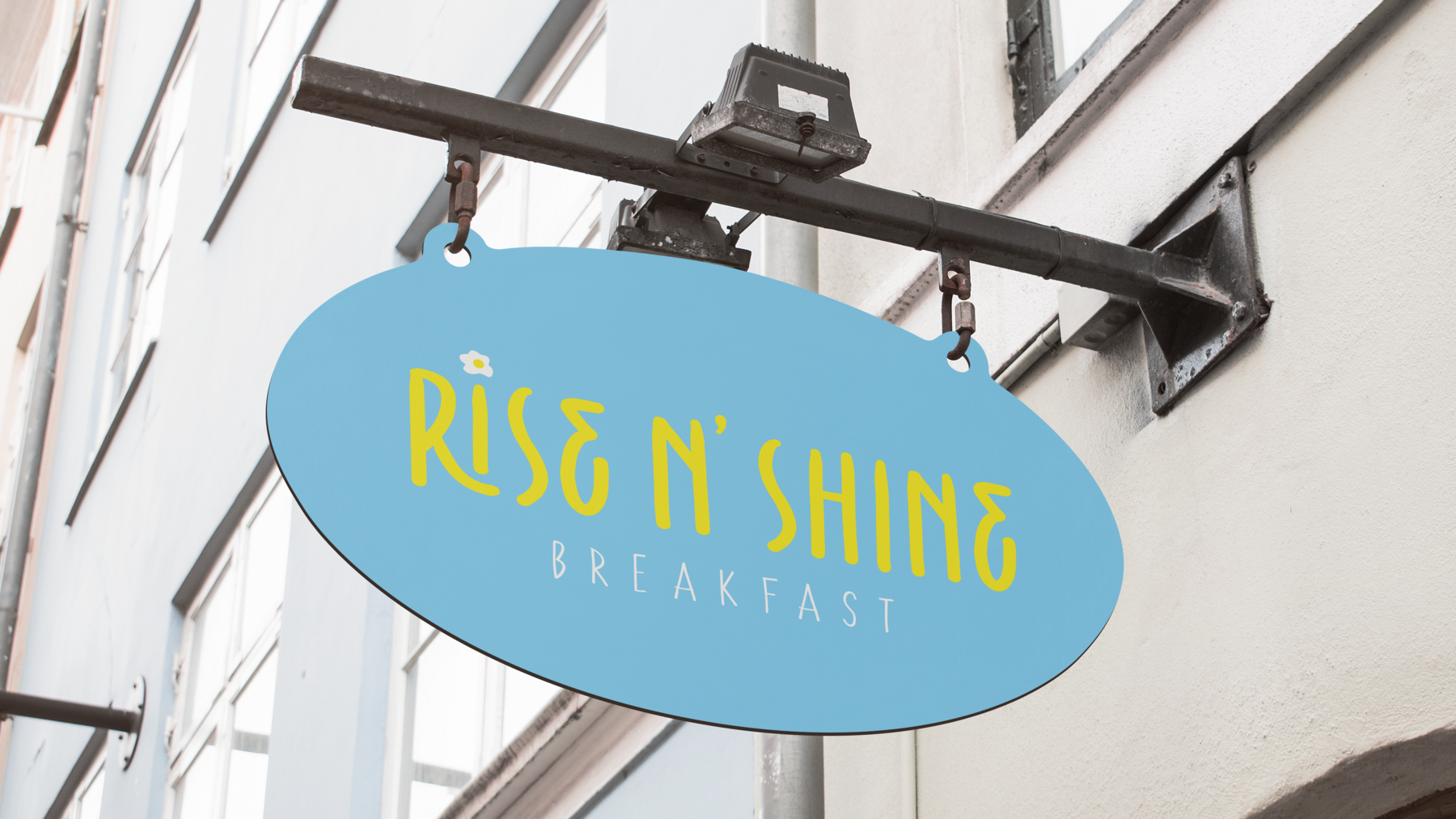 Rise n' Shine brand mockup