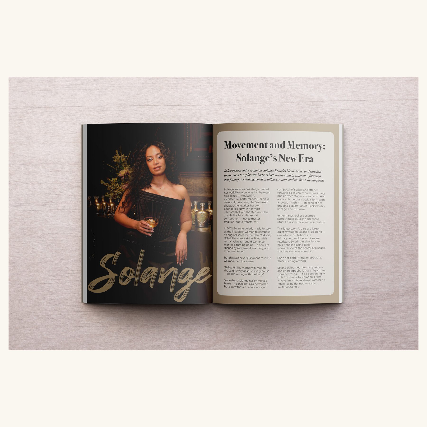 Solange magazine spread