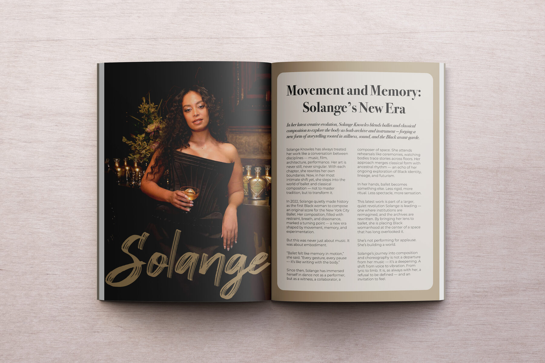 Solange magazine spread
