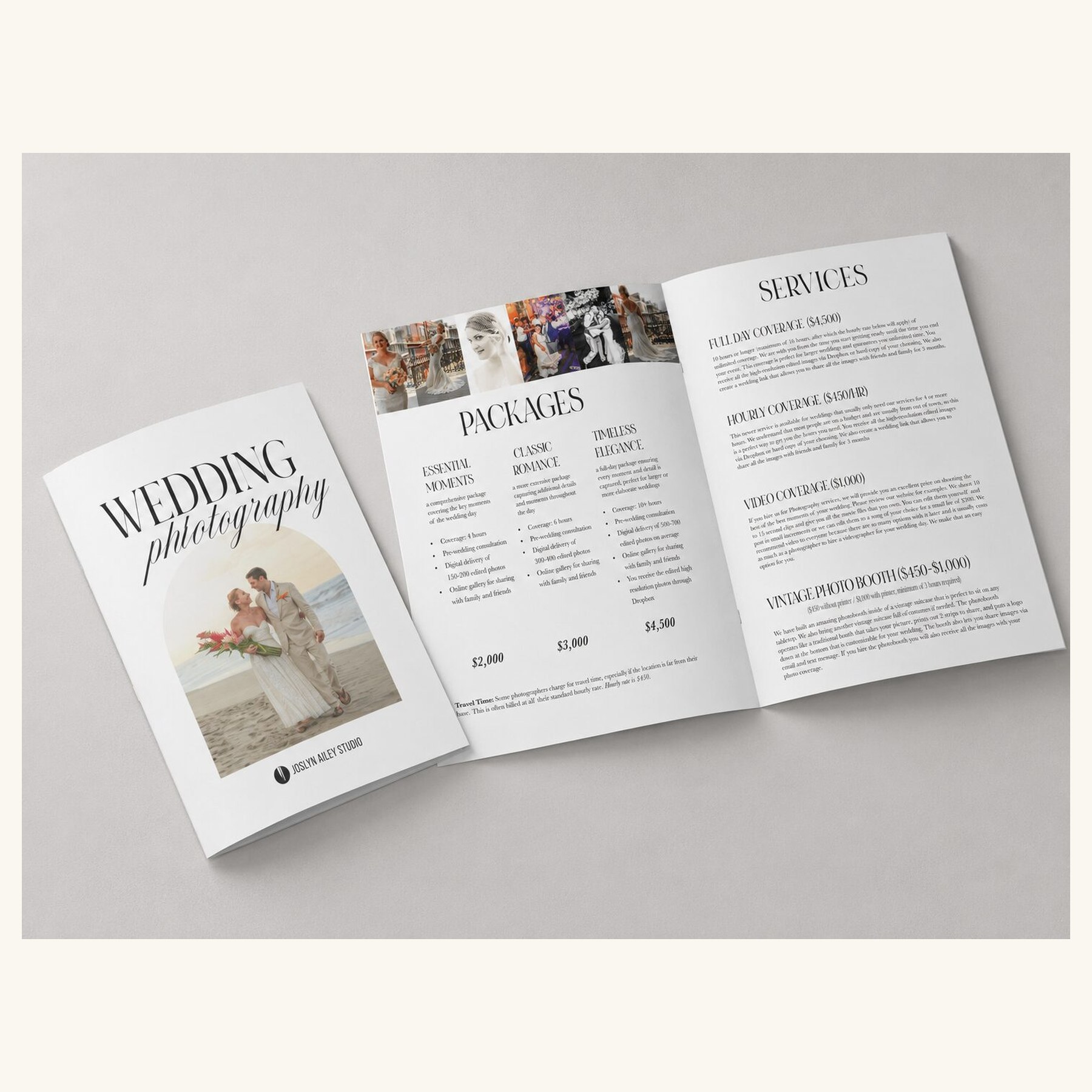Wedding Contract document design